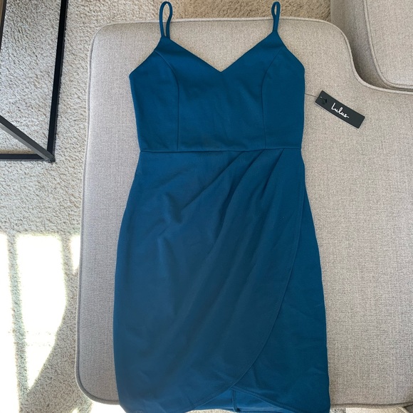 forever your girl teal blue bodycon dress